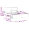 vidaXL Bettrahmen Graues Sonoma 200 x 200 cm Ingenieurs Holz