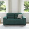 vidaXL 2-Sitzer-Sofa Dunkelgr&uuml;n 160x81x84 cm Stoff