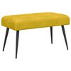vidaXL Bank mit Knopfheftung Gelb 80 x 40 x 46 cm Samt