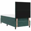 vidaXL Boxspringbett mit Matratze Dunkelgr&uuml;n 90 x 190 cm Stoff