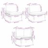 vidaXL Garten-Sofa-Set 10 pcs Anthrazit Stahl