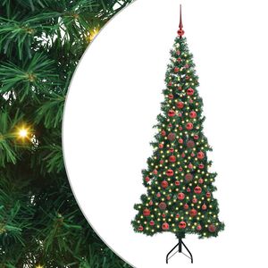 vidaXL Eckiger k&uuml;nstlicher Weihnachtsbaum Gr&uuml;n 180 cm PVC und Metall