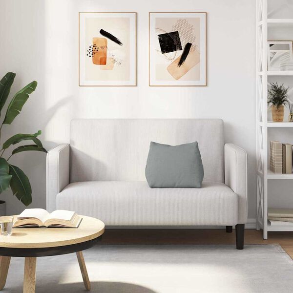 vidaXL R&uuml;ckenkissen Hellgrau 45 x 20 x 35 cm Stoff