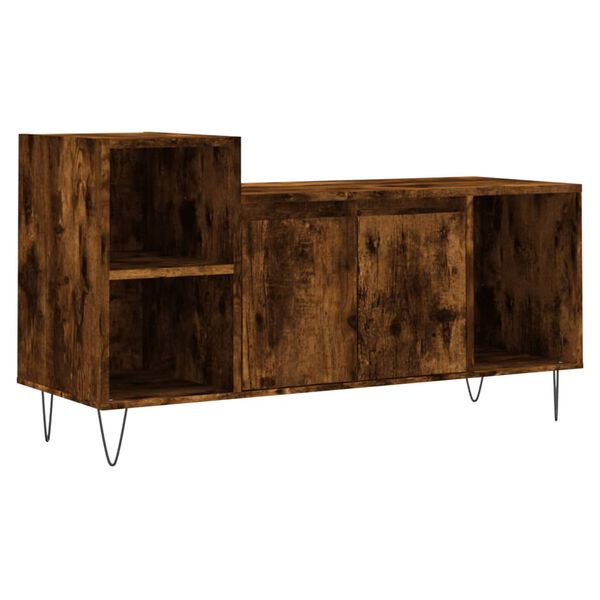 vidaXL TV-Schrank Räuchereiche 100x35x55 cm Holzwerkstoff