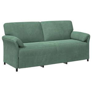 vidaXL 3-Sitzer-Sofa Meergr&uuml;n 198 x 83 x 95 cm Samt