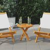 vidaXL Tischplatte Massivholz Teak Rund 2,5 cm 40 cm