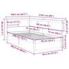 vidaXL Massivholzbett mit Regal ohne Matratze Wei&szlig; 90x200 cm Kiefer