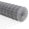 vidaXL Zaun mit Pfosten Silber 1 x 25 m Stahl und PVC