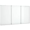 vidaXL Magnetisches Whiteboard Klappbar 120x80x1,7 cm Aluminium