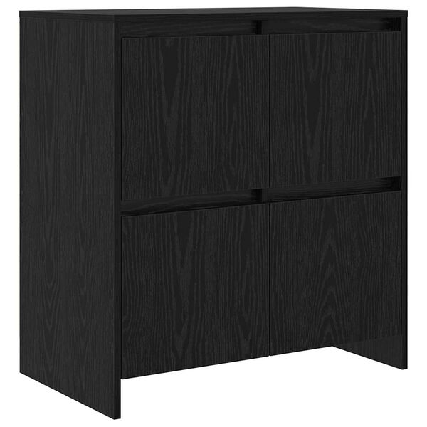 vidaXL Sideboard Schwarz Eichen-Optik 70 x 41 x 75 cm Holzwerkstoff