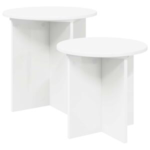 vidaXL Beistelltisch-Set mit Speicher 2 pcs Holzwerkstoff