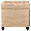 vidaXL Chesterfield-Sessel Braun Echtleder