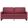 vidaXL 2-Sitzer-Sofa Weinrot 140 cm Stoff