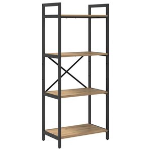 vidaXL B&uuml;cherregal 4 Ebenen 56 x 34 x 133,5 cm Holzwerkstoff