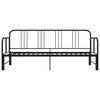 vidaXL Tagesbett Ausziehbar Schwarz Metall 90x200 cm