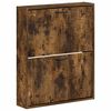 vidaXL Wandmontierter Schuhschrank HAARLEM 71 x 17 x 86 cm Raucheiche