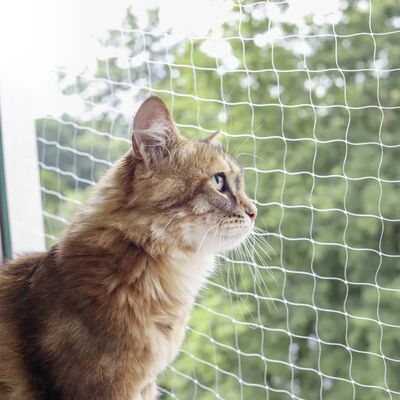Kerbl Katzen-Schutznetz 4x3 m Transparent