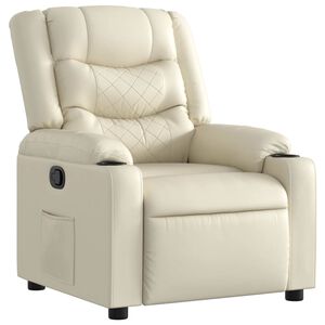 vidaXL Relaxsessel Creme Kunstleder