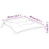vidaXL Stuhlkissen 2 Stk. Cremewei&szlig; 40x40x7 cm Oxford-Gewebe