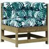 vidaXL 5-tlg. Garten-Lounge-Set mit Kissen Impr&auml;gniertes Kiefernholz