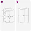 vidaXL Aufbewahrungsschrank 2 pcs Wei&szlig; 90 x 40 x 140 cm Stahl