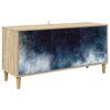 vidaXL TV-Schrank RAALTE 102 x 33 x 50 cm Sonoma Holzwerkstoff