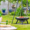 RedFire Schwenkgrill mit Dreibein und Feuerschale 50 cm Schwarz