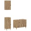 vidaXL 3-teiliges Badezimmer-Schranksystem ALKMAAR Artisan-Eiche