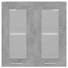 vidaXL H&auml;ngeglasschrank Lyon Betongrau 60x31x60 cm Holzwerkstoff