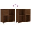 vidaXL Plattenschrank Braun Eichen-Optik 84,5x38x89 cm Holzwerkstoff