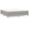 vidaXL Boxspringbettgestell Hellgrau 180x200 cm Stoff