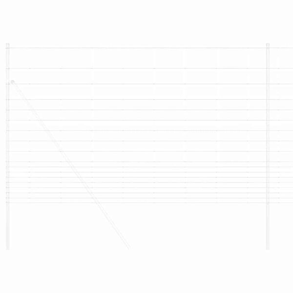 vidaXL Feldzaun Silber 50 x 1,5 m Verzinkter Stahl