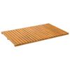 vidaXL Badematte Uni Braun 80 x 50 cm Holz