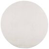 vidaXL Teppich IZA Kurzflor Skandinavischer Look Creme &Oslash; 160 cm