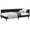vidaXL Eckbettgestell mit Matratze mit Kopfteil 2 pcs Schwarz Samt