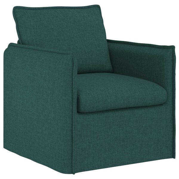 vidaXL Sofa 2 pcs Dunkelgr&uuml;n 196 x 82 x 85 cm Stoff