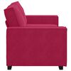 vidaXL 2-Sitzer-Sofa Weinrot 180x78x84 cm Samt