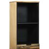 vidaXL Waschbeckenschrank mit T&uuml;r Braun 38 x 33 x 160 cm Holzwerkstoff