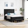 vidaXL Boxspringbett mit Matratze Schwarz 140 x 200 cm Stoff