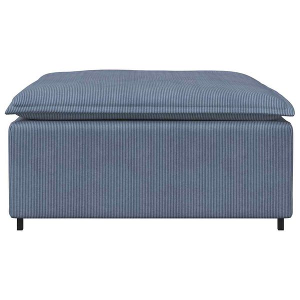 vidaXL Modulares Sofa Fu&szlig;hocker-Modul Blau 100x100x48 cm