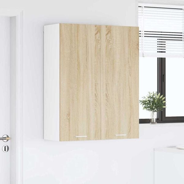 vidaXL H&auml;ngeschrank Sonoma-Eiche 80 x 31 x 100 cm Holzwerkstoff