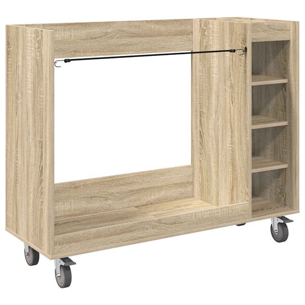 vidaXL Golf Schrank Mit Rad Uni Sonoma-Eiche 120 x 45 x 98 cm
