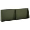 vidaXL St&uuml;tzmauer 2 stk. 60 x 12 x 30 cm Stahl Olivgr&uuml;n