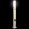 vidaXL Pollerleuchte mit Sensor&Steckdose 80 cm Edelstahl IP44