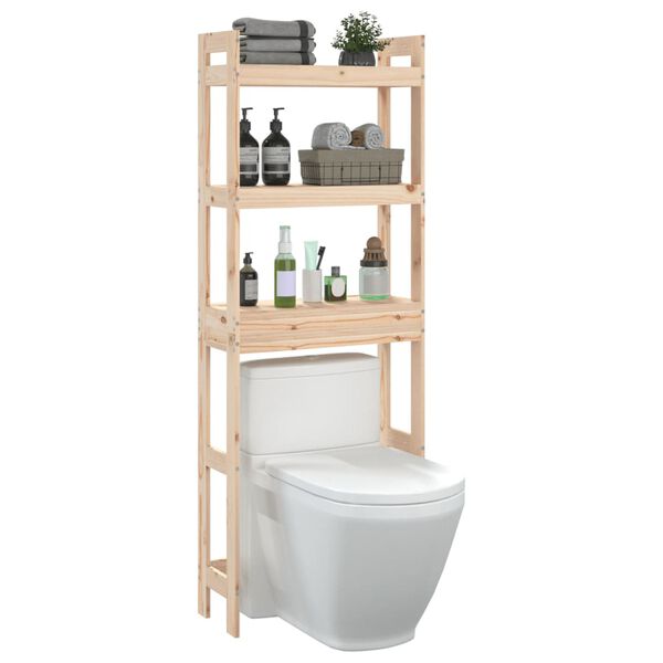 vidaXL Toilettenregal 63x26x171 cm Massivholz Kiefer