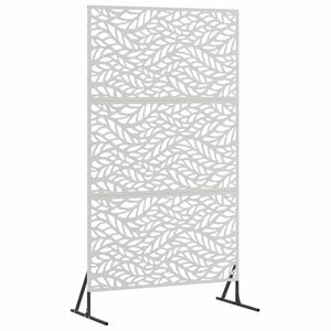 vidaXL Sichtschutz 100 x 50 x 180 cm Edelstahl Silber