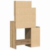 vidaXL Schminktisch Artisan-Eiche 80 x 35 x 132 cm Holzwerkstoff