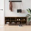 vidaXL Schuhregal R&auml;uchereiche 131x35x50 cm Holzwerkstoff