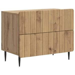 vidaXL Nachttisch Artisan-Eiche 62 x 34,5 x 49,5 cm Holzwerkstoff