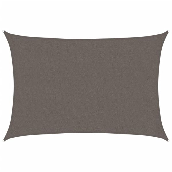 vidaXL Sonnensegel 160 g/m² Anthrazit 2,5x3,5 m HDPE